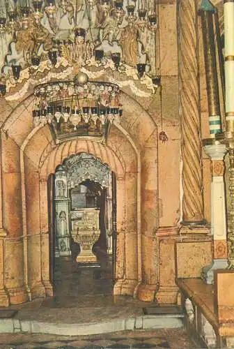 Postcard Israel Jerusalem chapel of the Holy Sepulcre