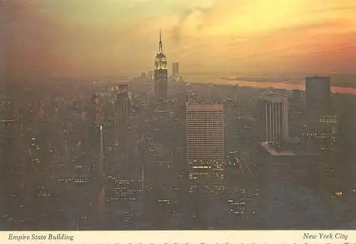 Postcard USA New York Empire State building
