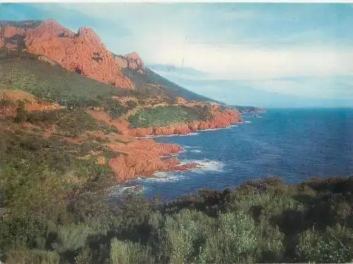 Postcard France Cote d'Azur Corniche d'Or 1971