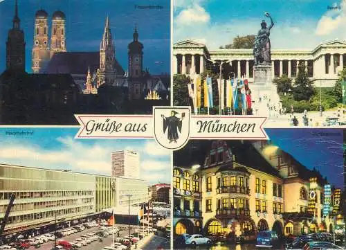 Postcard Germany Munchen 1972 multi view olympic