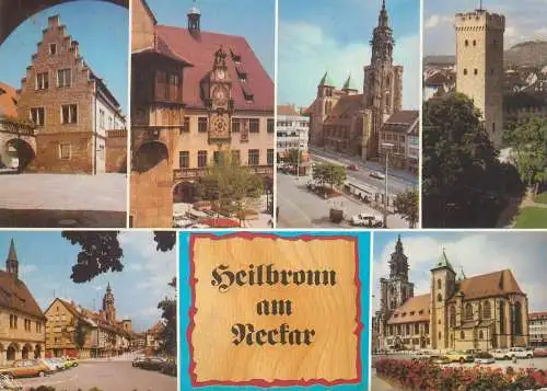 Postcard Germany heilbronn am neckar 1986 multi view