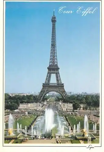 Postcard France Paris Tour Eiffel