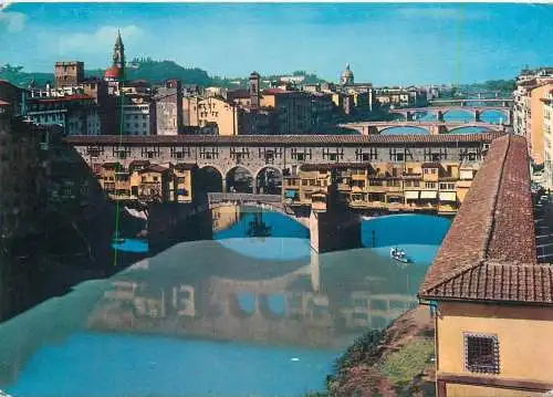 Postcard Italy Florence Ponte vecchio 1973