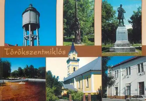 Postcard Hungary Torokszentmiklos multi view