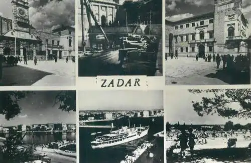 Postcard Croatia Zadar multi view