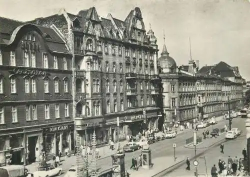 Postcard Poland Katowice Dworcowa streeti