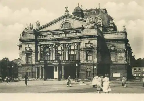 Post card Czech Republic Plezn J.K Tyla theatre