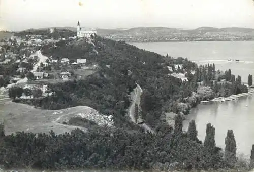Postcard Hungary Tihany general view