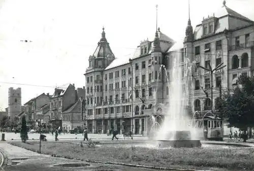 Postcard Hungary Debrecen hotel Arany Bika