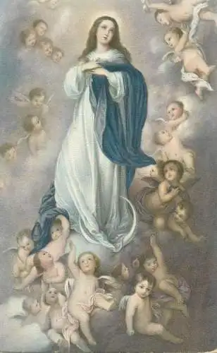 Religious Fine Arts Postcard Immaculate Conception Murillo painting