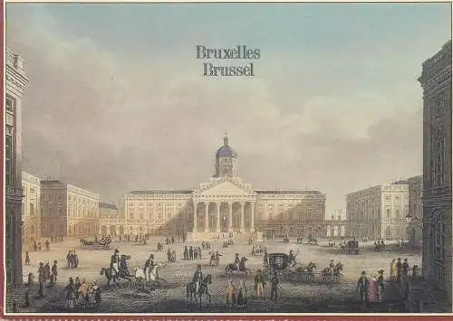 Postcard Belgium Bruxelles city square