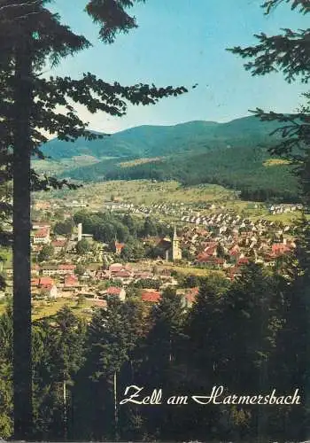 Postcard Germany Zell am Harmersbach panorama