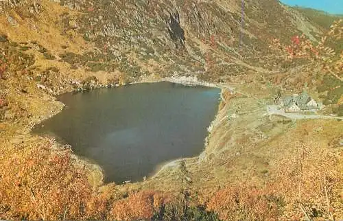 Postcard Poland Karkonosze mountains lake view 1974