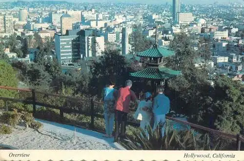 Postcard USA Hollywood CA Los Angeles panorama