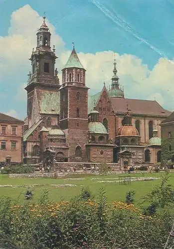 Postcard Poland Krakow wawelska katedra 1978