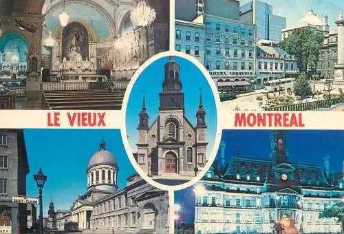 Postcard Canada Montreal multi view 1972