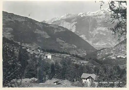 Postcard Switzerland Praden general view