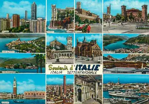 Postcard Italy multi view Settentrionale