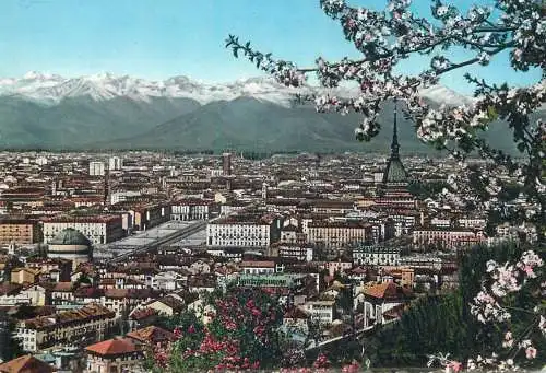 Postcard Italy Torino panorama