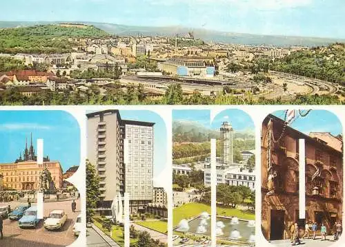 Postcard Czech Republic Brno Interhotel Continental