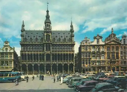 Postcard Belgium Bruxelles a corner of the Grand Square