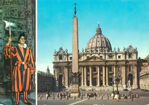 Postcard Italy Saluti da Roma Vaticano 1963