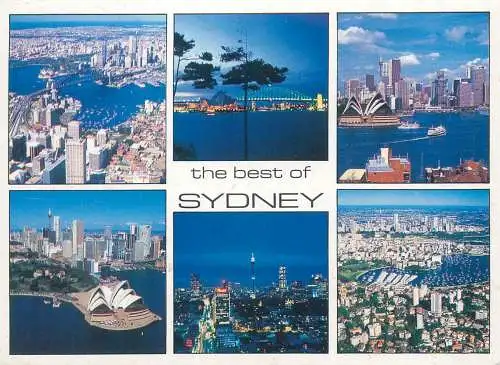 Postcard Australia Sidney multi view 1993