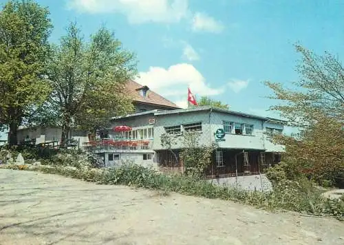 Postcard Switzerland Aussichtspunkt restaurant Lagern Hochwacht