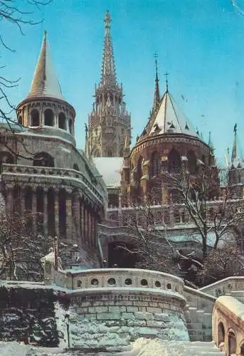 Postcard Hungary Budapest Fischermen's bastion 1969