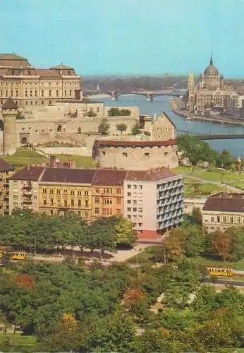 Postcard Hungary Budapest view 1971