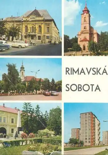 Postcard Slovakia Rimavska Sobota multi view
