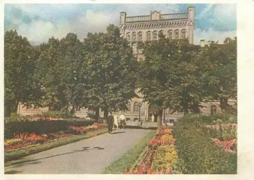 Postcard Latvia Valsts university