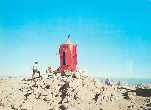 Postcard Slovenija Aljazev stolp vrh Triglava 1978