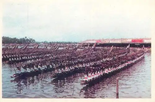 Postcard Asia India boat race Alleppey 1993