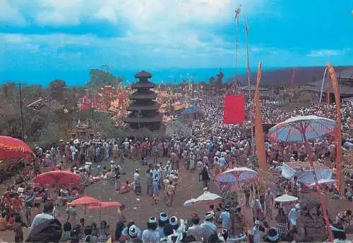 Postcard Asia Indonesia Bali The Grand ceremony of Eka Dasa Rudra Besakih temple