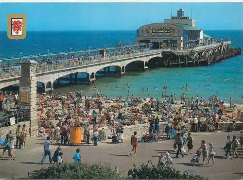 Postcard UK England Bournemouth pier
