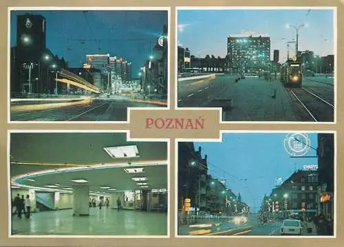 Postcard Poland Poznań multi view