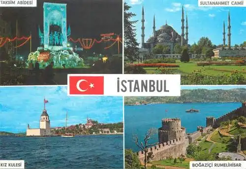 Postcard Turkey Istanbul multi view
