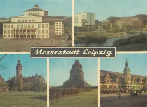 Postcard Germany Leipzig multi view