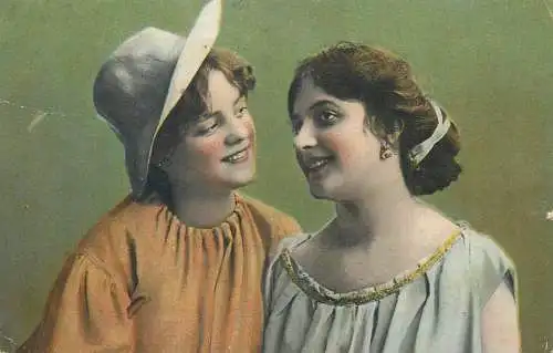 Postcard couples love joy happiness