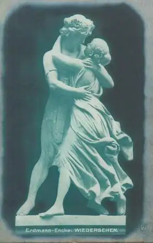 Postcard Sculptures Erdmann-Encke Wiedersehen