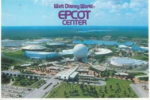 Postcard USA Walt Disney Epcot center 1991 Florida