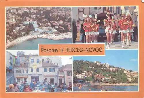Postcard Montenegro Kotor area Herceg Novi multi view