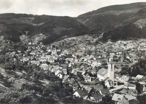 Postcard Switzerland Murgtal blick auf Gausbach und Forbach 1969