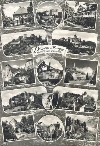 Postcard Germany Schlosser und Burgen multi view Bayern castles