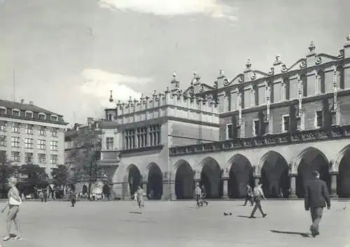 Postcard Poland Krakow sukiennice 1970