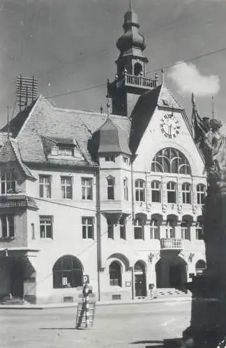 Postcard Slovenia Ptuj clocktower 1960s