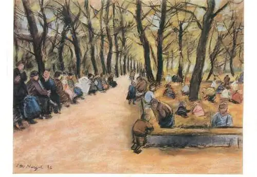 Fine Arts signed Postcard Buddelkasten im Humboldthain Otto Nagel Gemalde