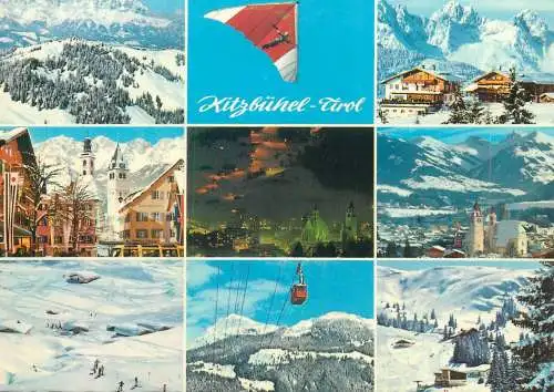 Postcard Austria Tirol Kitzbuhel multi view