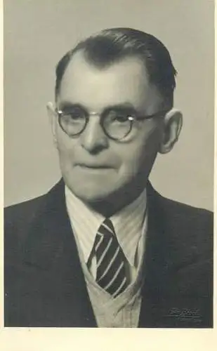 Postcard social history 1953 elegant gentleman portrait real photo